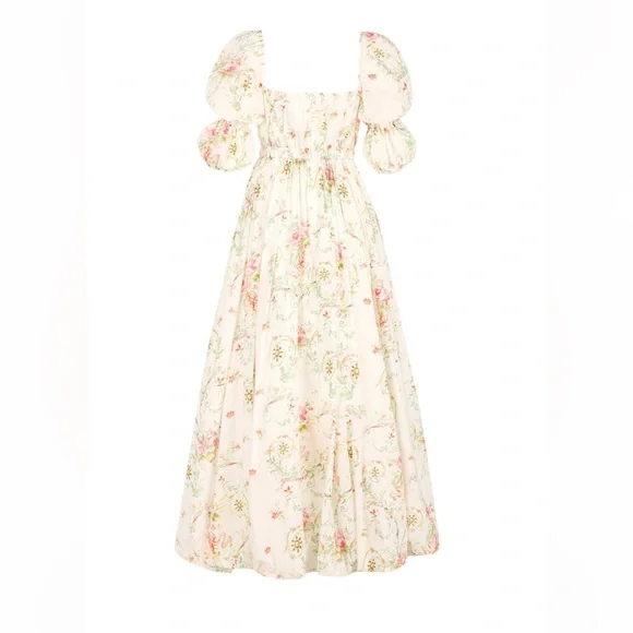 New Maison Amory Romance Galore Maxi Dress in Neon Princess Floral Sz 1X - Picture 2 of 12